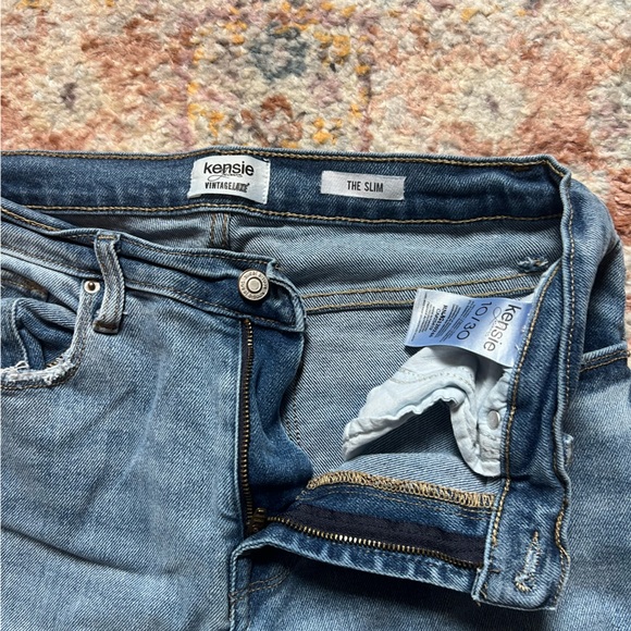 Light-wash raw-hem ankle Kensie Jeans - Picture 6 of 7